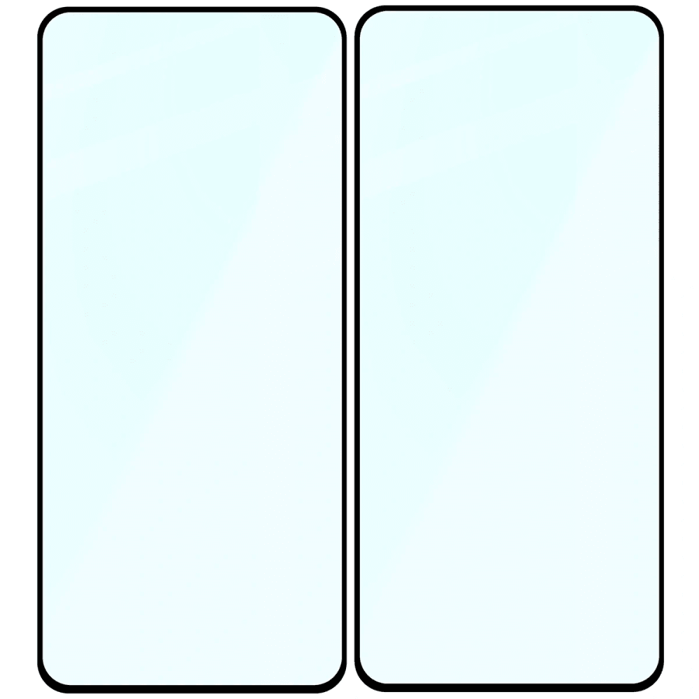 Bizon Glass Edge Duo Realme 14 5G / 14T 5G black frame [2 PACK] - 4