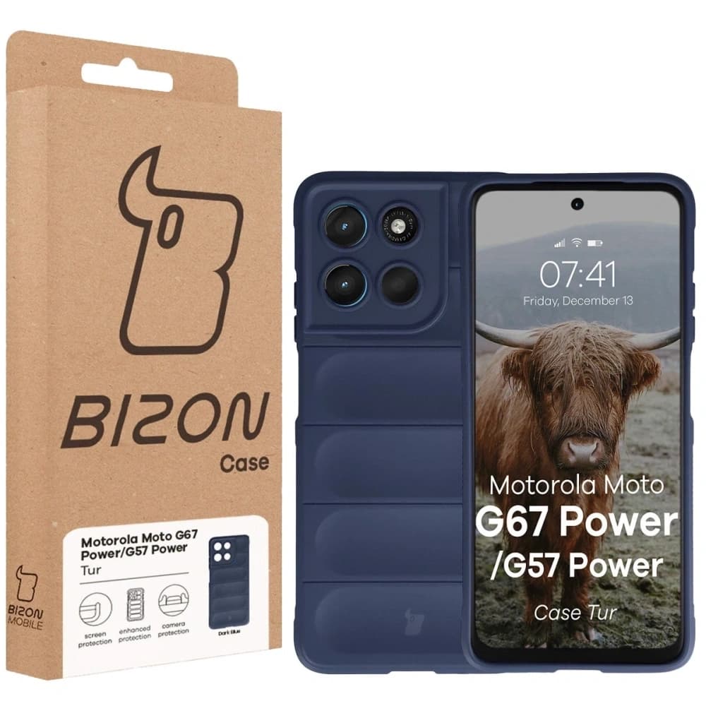 Bizon Case Tur Motorola Moto G57 Power / G67 Power tengerészkék
 - 8
