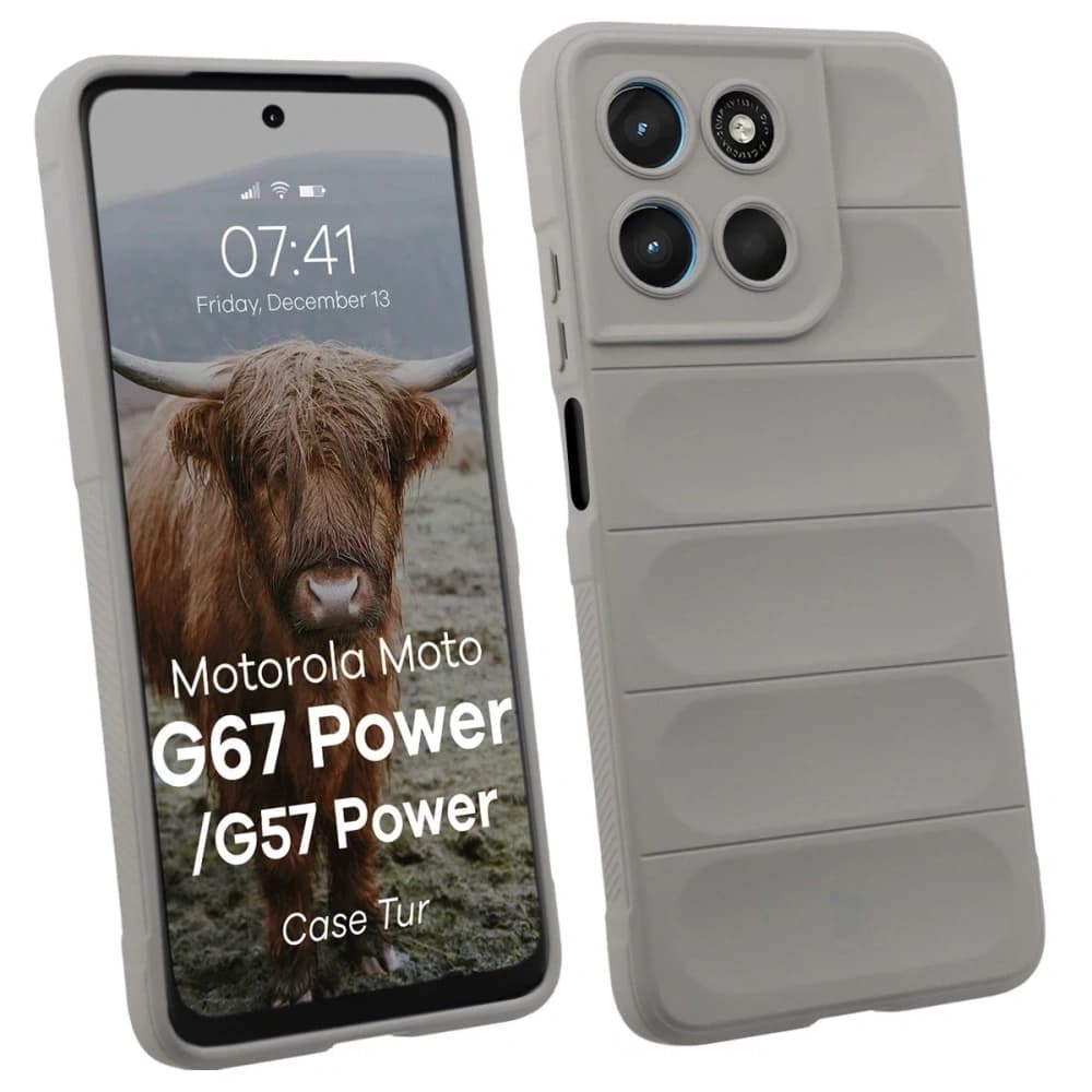 Bizon Case Tur Motorola Moto G57 Power / G67 Power světle šedý
 - 1