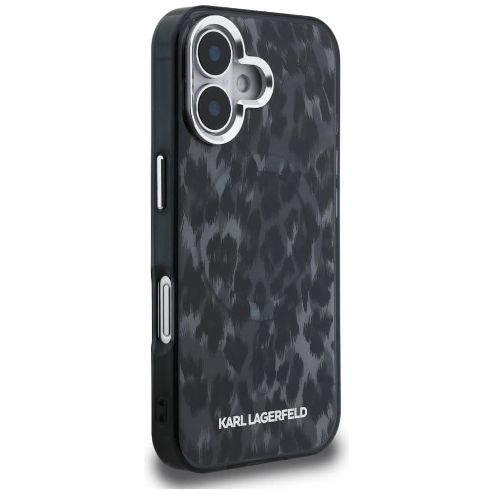 Karl Lagerfeld IML Leopard Pattern MagSafe Apple iPhone 16 black - 4