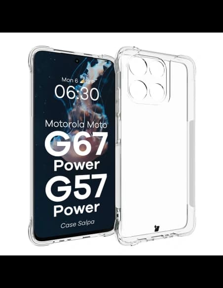 Bizon Case Salpa Motorola Moto G57 Power / G67 Power clear