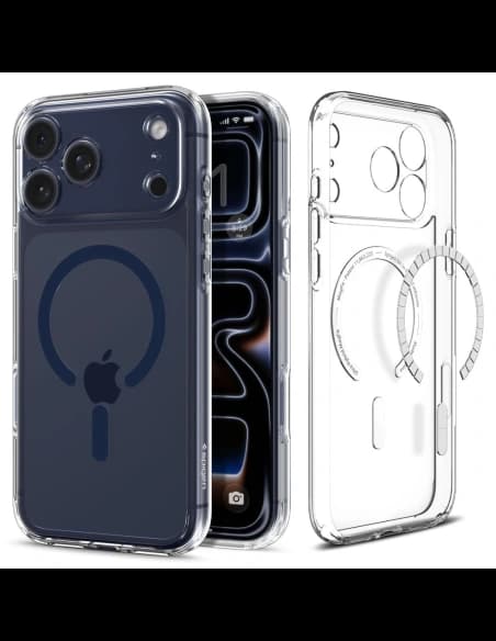 Spigen Ultra Hybrid Mag MagSafe Apple iPhone 17 Pro átlátszó/sötétkék