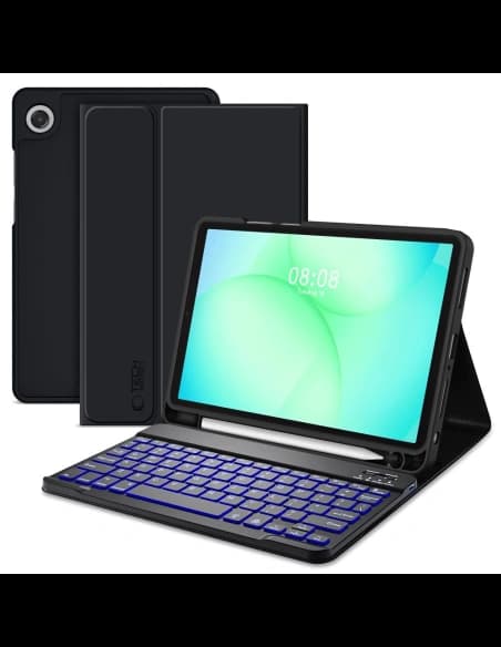 Etui Tech-Protect SmartCase Pen + Keyboard do Samsung Galaxy Tab A9+ / A11+ Plus 11.0 X210 / X215 / X216 / X230 / X235 / X236 Black