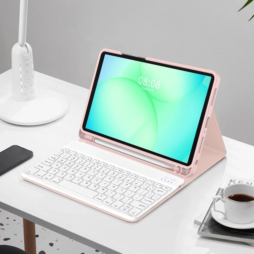 Tech-Protect SmartCase toll + billentyűzet Samsung Galaxy Tab A9+ / A11+ Plus 11.0 X210 / X215 / X216 / X230 / X235 / X236 rózsaszín
 - 3