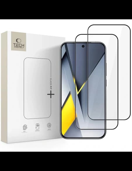 Tech-Protect Glass Fit+ Xiaomi Poco F8 Pro Black [2 BALENÍ]
