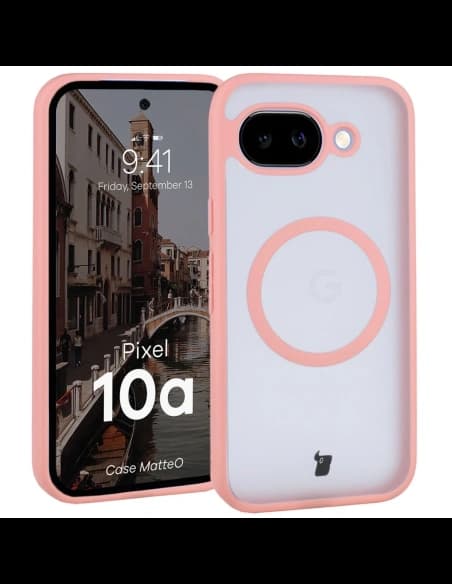 Bizon Case MatteO Magnetic Google Pixel 10a smoky light pink