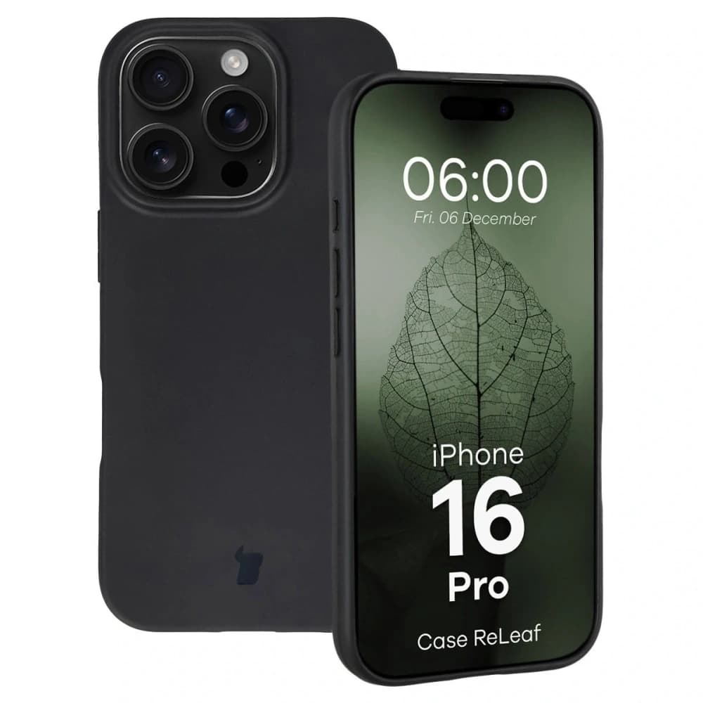 Bizon Case ReLeaf Apple iPhone 16 Pro black - 1