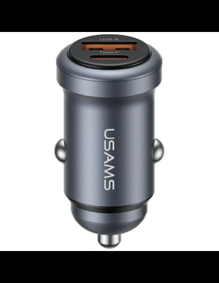USAMS CC322 30W Autós Töltő USB-A USB-C oxidáció

