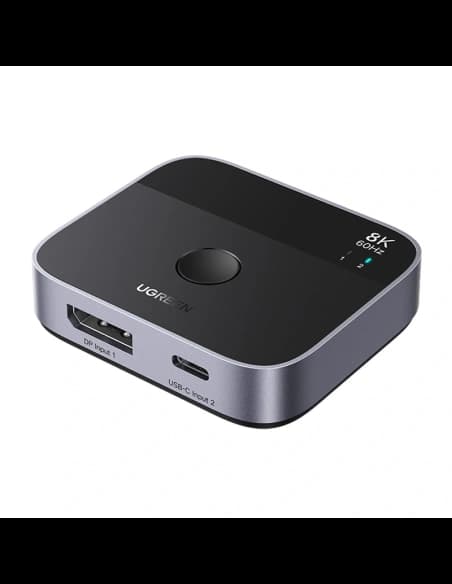 Adapter DisplayPort do USB-C UGREEN AW701, przełącznik 2w1 out