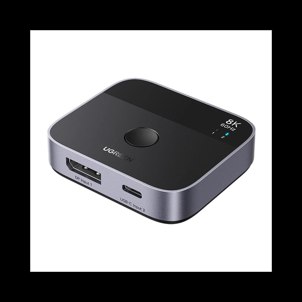 UGREEN AW701 DisplayPort to USB-C Adapter, 2-in-1 Switch Out - 1
