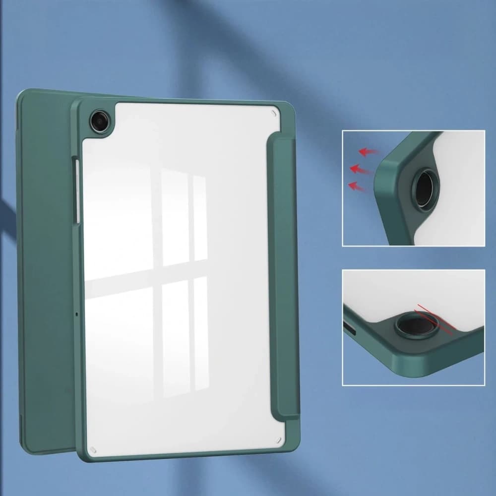 Bizon Case Tab Clear Matt Samsung Galaxy Tab A11+ Plus / A9+ Plus verde închis - 3