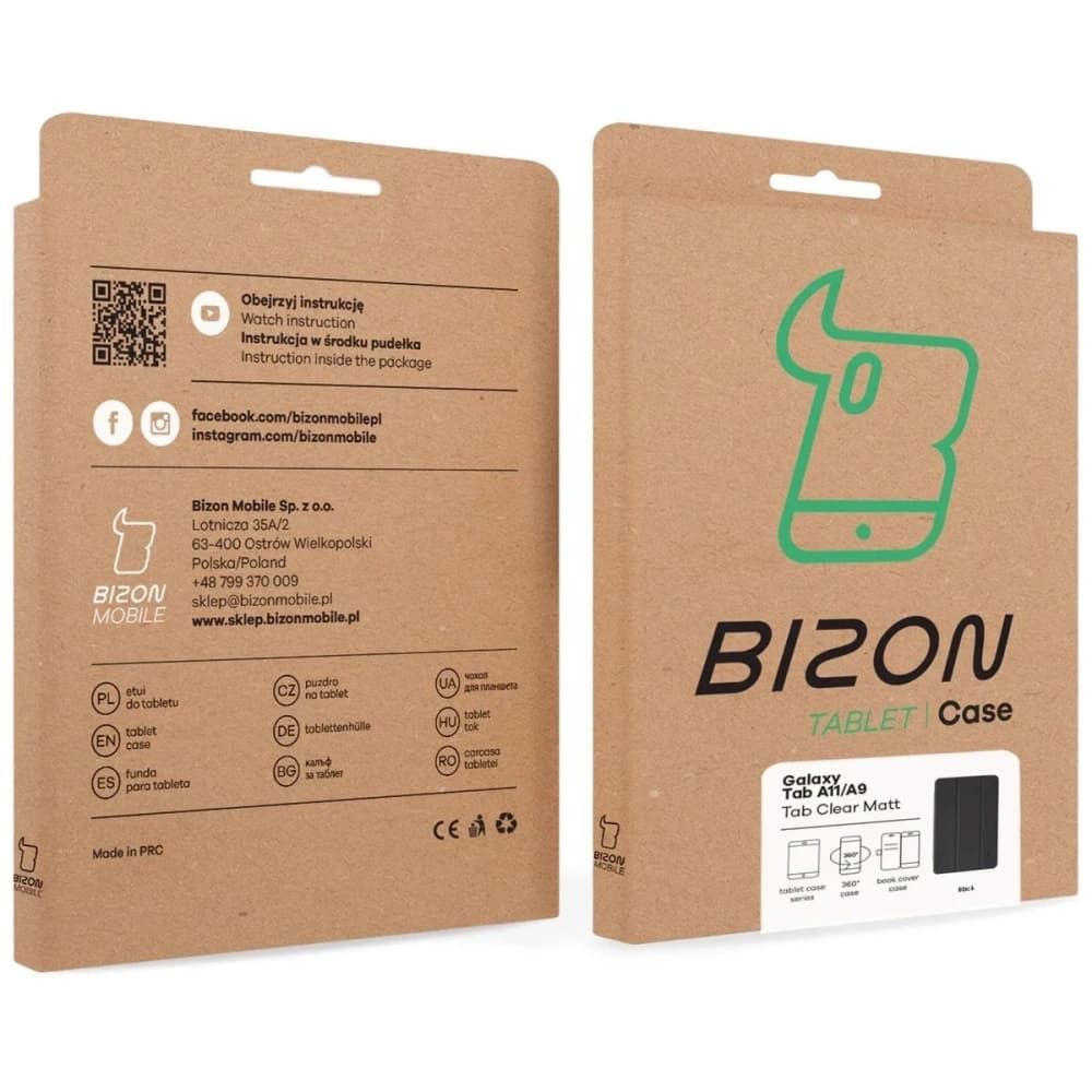 Bizon Case Tab Clear Matt Samsung Galaxy Tab A11 / A9 negru - 9