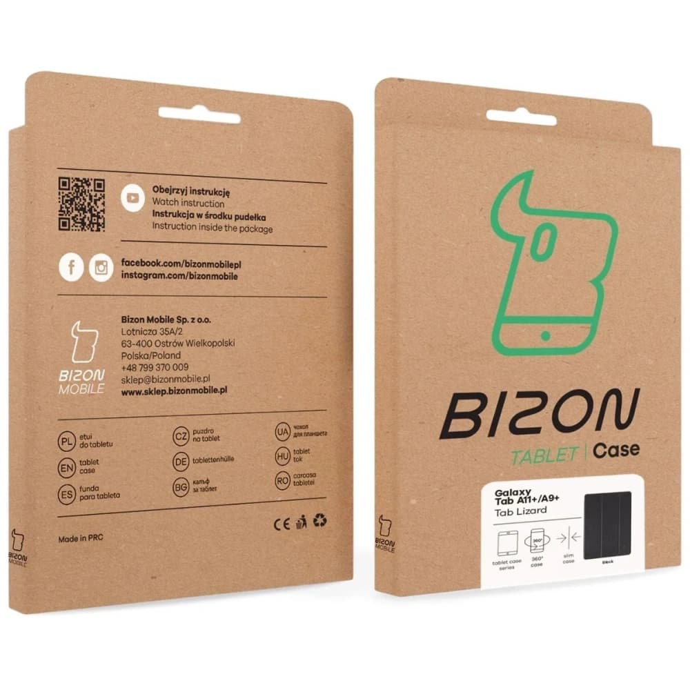 Bizon Case Tab Lizard Samsung Galaxy Tab A11+ Plus / A9+ Plus negru - 10