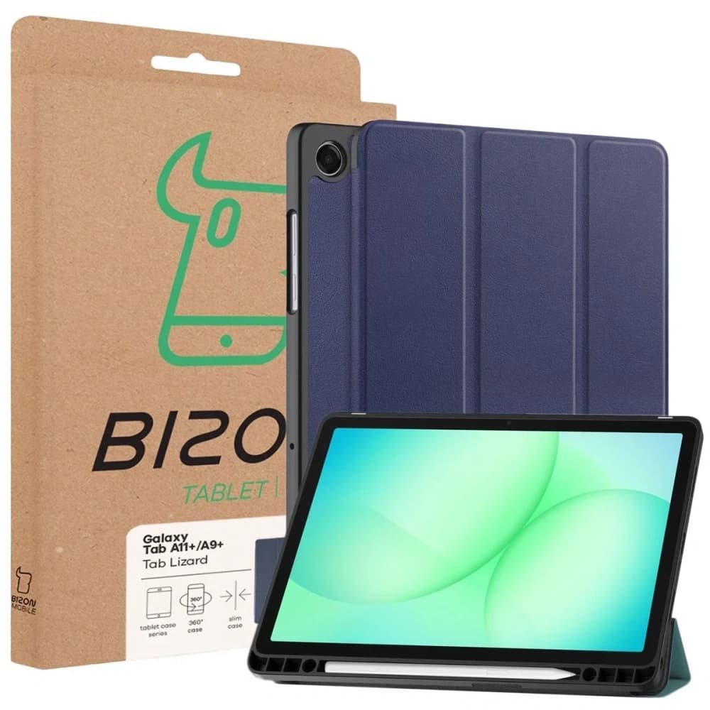 Bizon Case Tab Lizard Samsung Galaxy Tab A11+ Plus / A9+ Plus albastru marin - 9