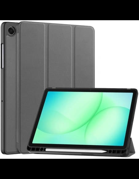 Etui z klapką Bizon Case Tab Lizard do Samsung Galaxy Tab A11+ Plus / A9+ Plus szare