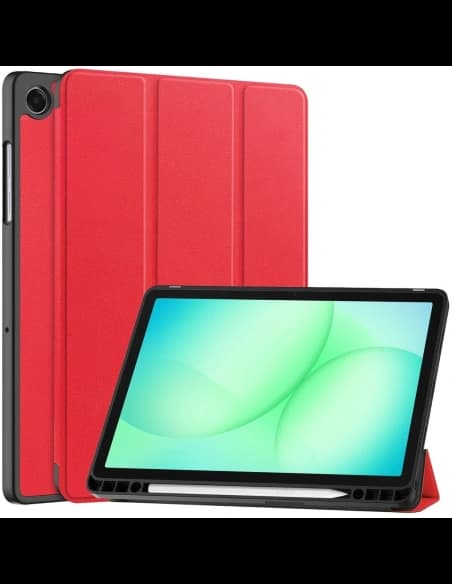 Etui z klapką Bizon Case Tab Lizard do Samsung Galaxy Tab A11+ Plus / A9+ Plus czerwone