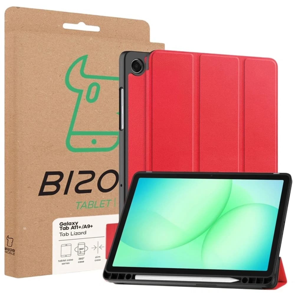 Bizon Case Tab Lizard Samsung Galaxy Tab A11+ Plus / A9+ Plus rot - 9