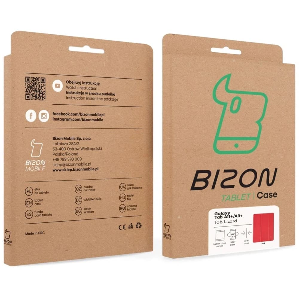 Bizon Case Tab Lizard Samsung Galaxy Tab A11+ Plus / A9+ Plus rot - 10