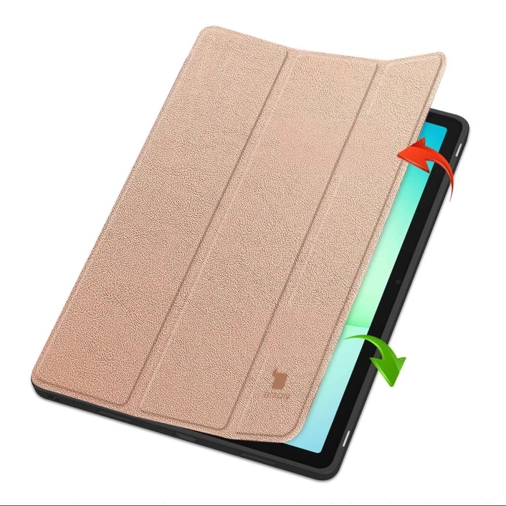 Bizon Case Tab Lizard Samsung Galaxy Tab A11+ Plus / A9+ Plus růžově zlatý
 - 2