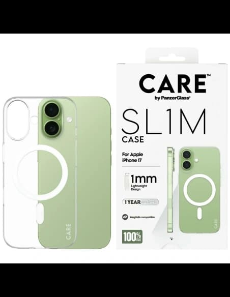 CARE by PanzerGlass SL1M MagSafe Apple iPhone 17 transparent