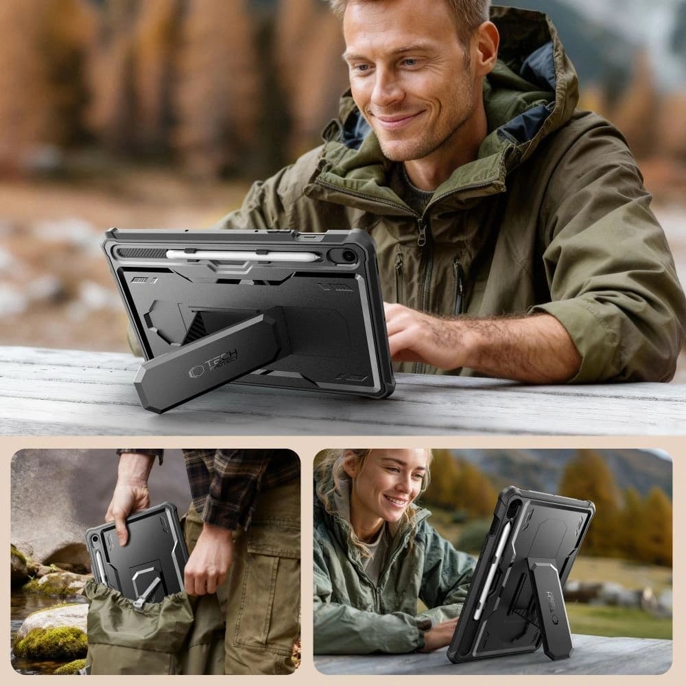 Tech-Protect Kevlar Pro Samsung Galaxy Tab S9 11.0 / S10 Fe / S10 Lite 10.9 X710 / X716b / X520 / X526 / X400 / X406b Negru - 3