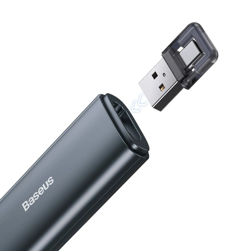 Többfunkciós távirányító Baseus Orange Dot bemutatókhoz, lézerpointerrel (szürke) - 5