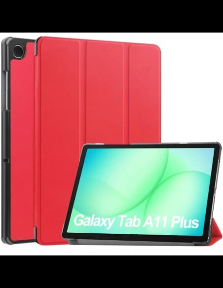 Etui z klapką Bizon Case Tab Croc do Samsung Galaxy Tab A11+ Plus / A9+ Plus czerwone