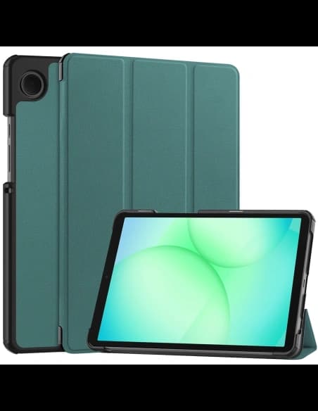 Etui z klapką Bizon Case Tab Croc do Samsung Galaxy Tab A11 / A9 ciemnozielone