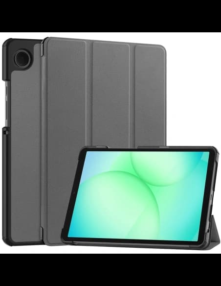 Etui z klapką Bizon Case Tab Croc do Samsung Galaxy Tab A11 / A9 szare