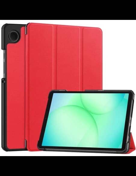Etui z klapką Bizon Case Tab Croc do Samsung Galaxy Tab A11 / A9 czerwone