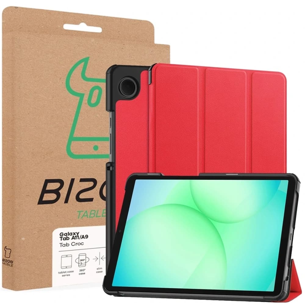 Bizon Case Tab Croc Samsung Galaxy Tab A11 / A9 piros
 - 8
