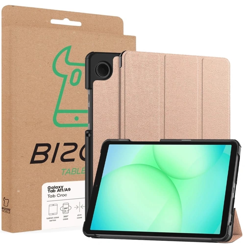 Bizon Case Tab Croc Samsung Galaxy Tab A11 / A9 roz-aurie - 8