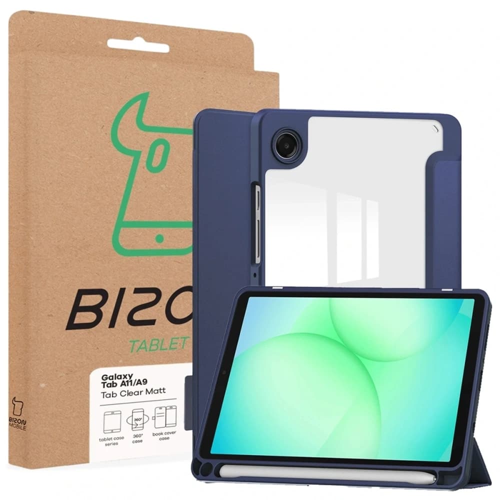 Bizon Case Tab Clear Matt Samsung Galaxy Tab A11 / A9 námořnický modrý
 - 8