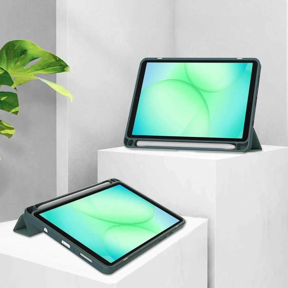 Bizon Case Tab Clear Matt Samsung Galaxy Tab A11 / A9 sötétzöld
 - 2