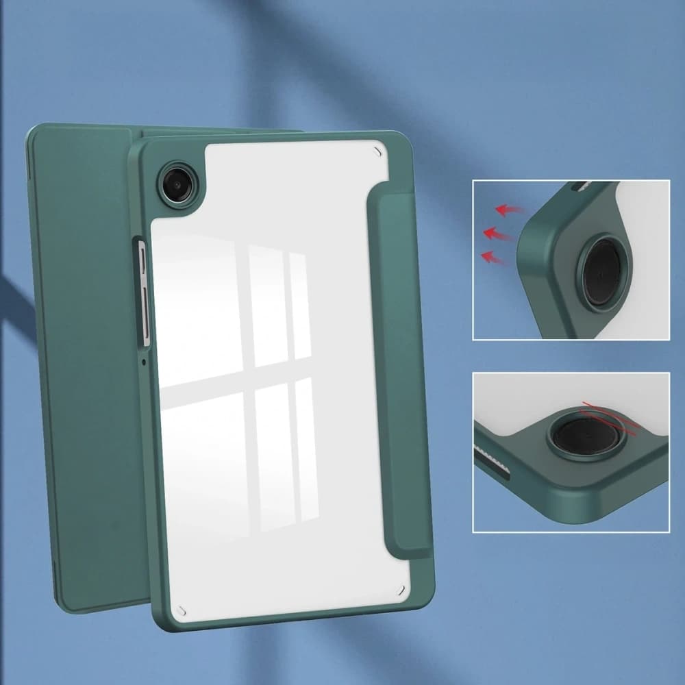 Bizon Case Tab Clear Matt Samsung Galaxy Tab A11 / A9 sötétzöld
 - 3