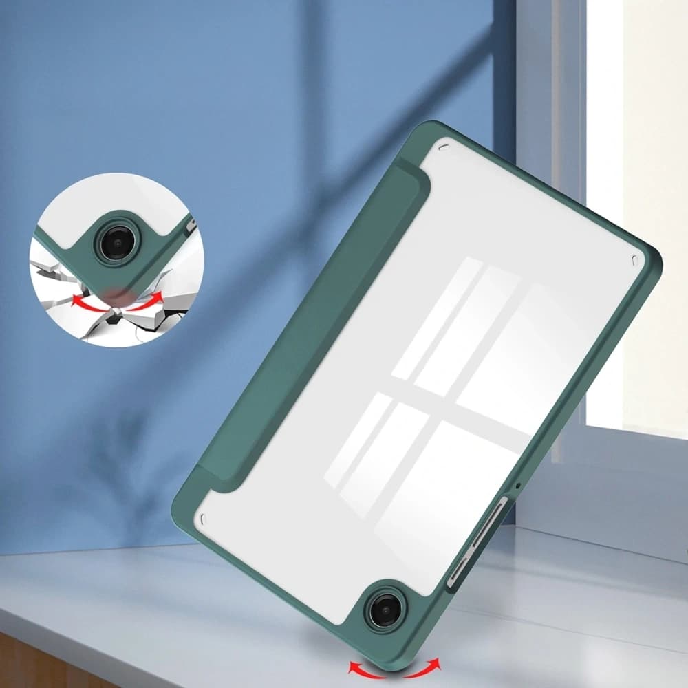 Bizon Case Tab Clear Matt Samsung Galaxy Tab A11 / A9 sötétzöld
 - 6