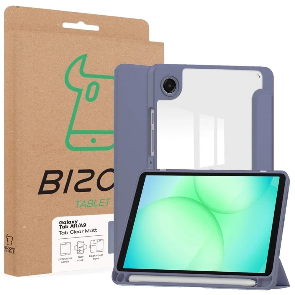 Bizon Case Tab Clear Matt Samsung Galaxy Tab A11 / A9 levendula
 - 8