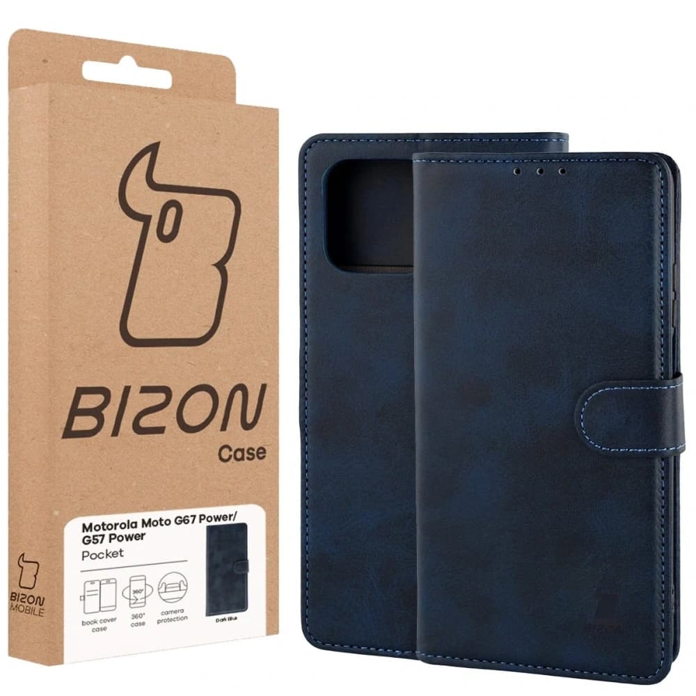 Bizon Case Pocket Motorola Moto G57 Power / G67 Power navy blue - 6