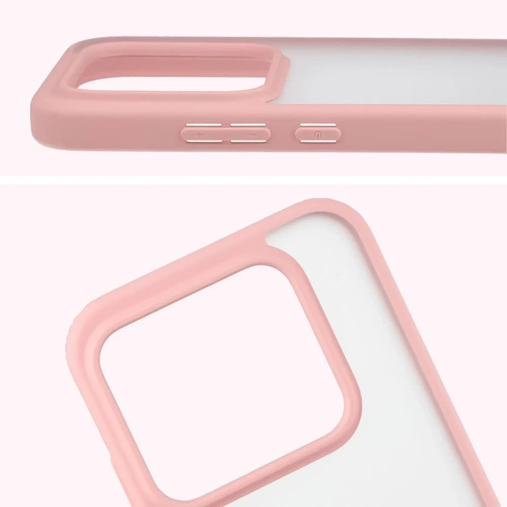 Bizon Case Angelo Realme GT 8 Pro semi-transparent mit einem hellrosa Rahmen
- 3