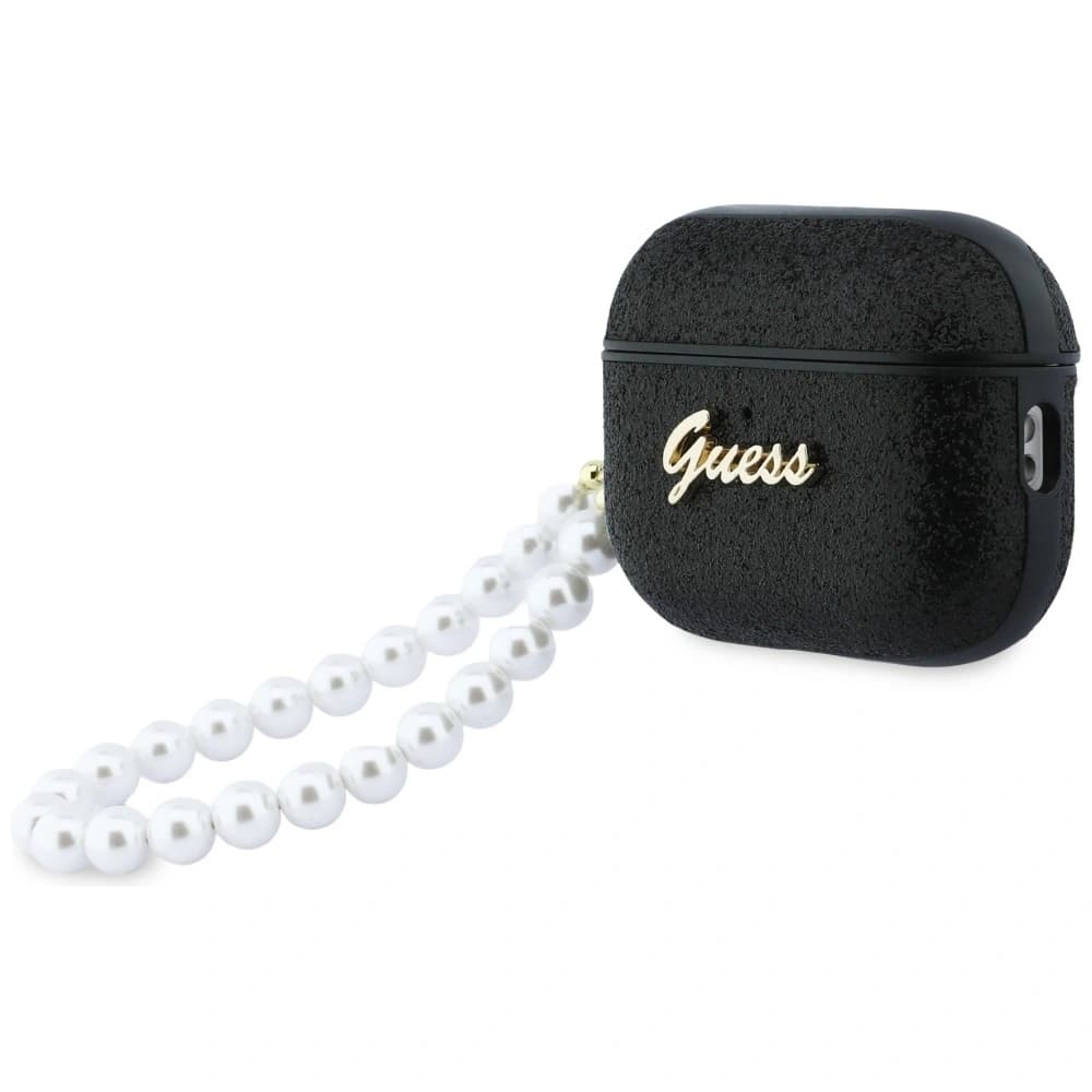 Guess Glitter Pearl Strap Apple AirPods Pro 3 černý
 - 3