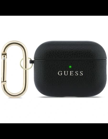 Guess Grained Classic Logo Apple AirPods Pro 3 schwarz 

