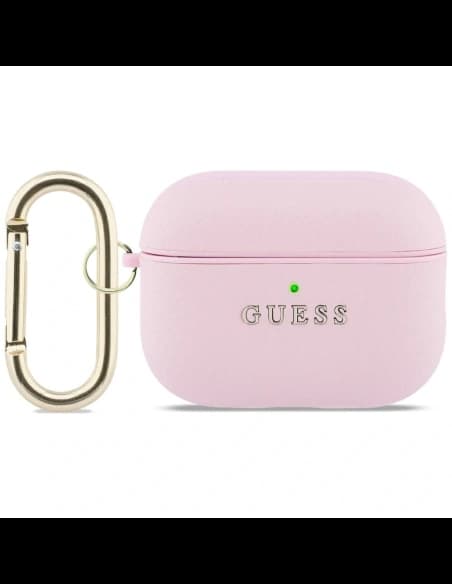 Guess Grained Classic Logo Apple AirPods Pro 3 rosa 
