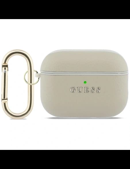 Guess Grained Classic Logo Hook Apple AirPods Pro 3 gold 
