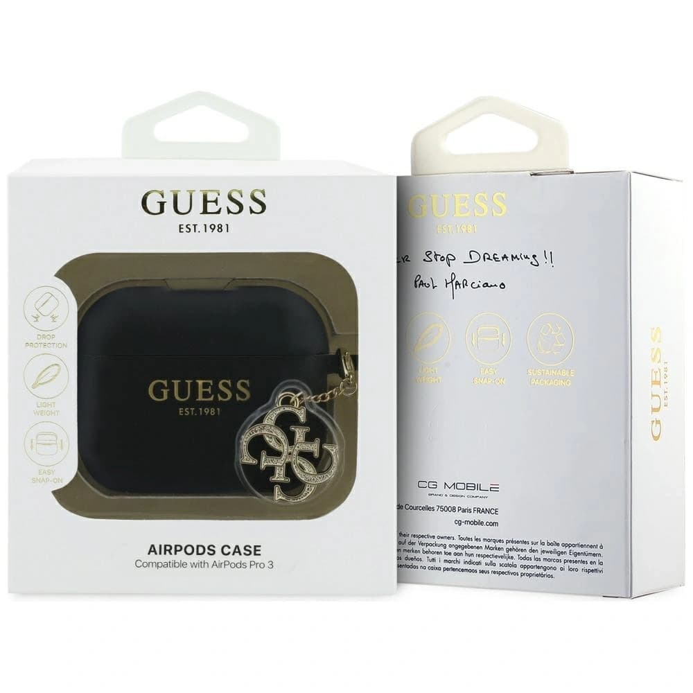 Guess Silicone 4G Charm Apple AirPods Pro 3 černý
 - 4