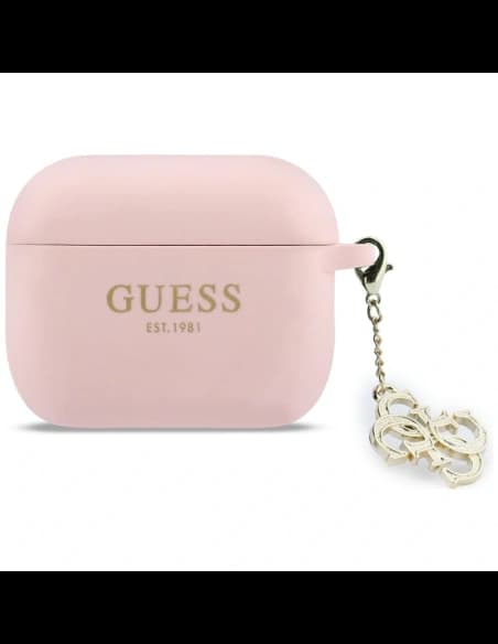 Guess Silicone 4G Charm Apple AirPods Pro 3 rosa 
