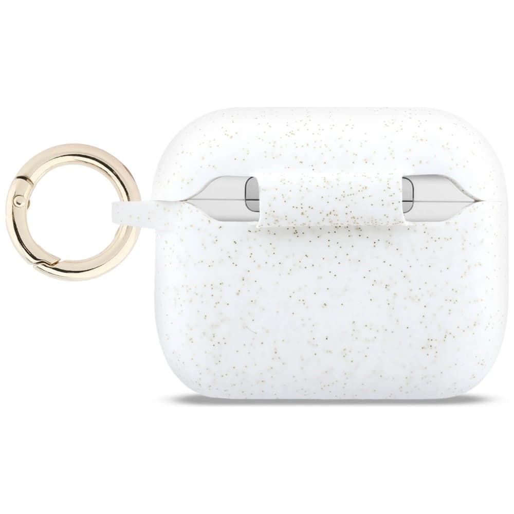 Guess Silicone Glitter Ring Apple AirPods Pro 3 alb
 - 2
