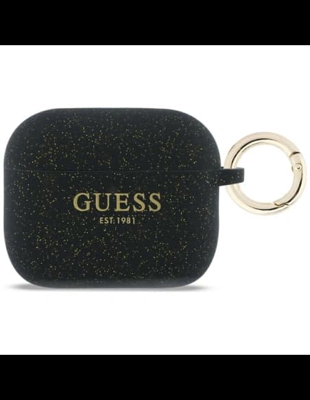 Guess Silicone Glitter Ring Apple AirPods Pro 3 schwarz 
