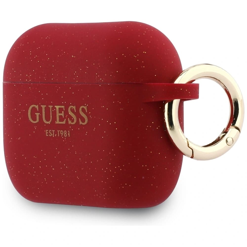 Guess Silicone Glitter Ring Apple AirPods Pro 3 fuchsia 
 - 3