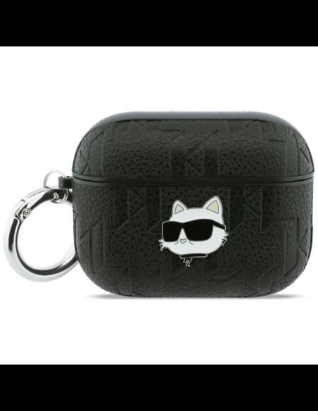 Karl Lagerfeld Monogram Choupette Fej Apple AirPods Pro 3 fekete
