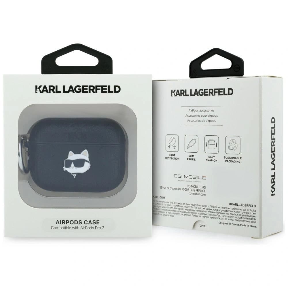 Karl Lagerfeld Monogram Choupette Fej Apple AirPods Pro 3 fekete
 - 4